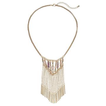 C.o. & Co. Beaded Tassel Necklace, Women's, Size: 16, Multicolor