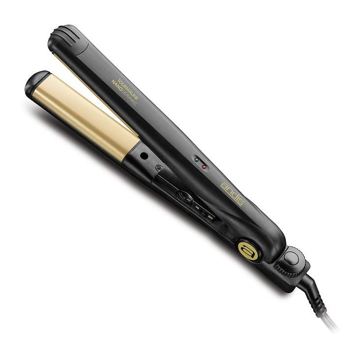 Andis Curved Edge Professional Heat 1-in. Flat Iron, Black