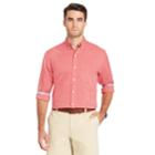 Men's Izod Classic-fit Essential Gingham Woven Button-down Shirt, Size: Xxl, Red