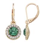 Dana Buchman Crystal Drop Earrings, Women's, Green