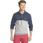 Men's Izod Colorblock Fleece Polo, Size: Large, Blue Other