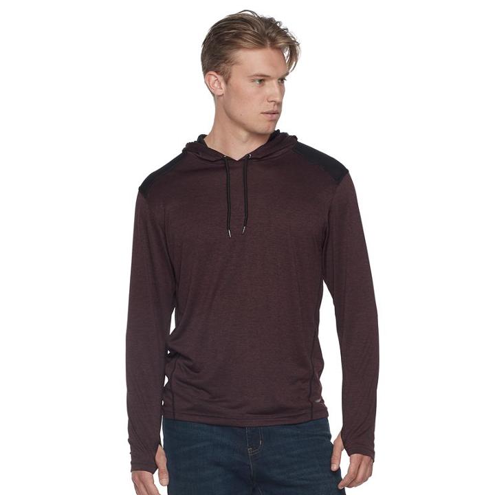 Men's Burnside Performance Hoodie, Size: Medium, Dark Red