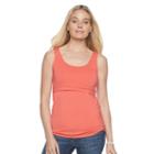 Maternity A:glow Popover Nursing Tank, Women's, Size: L-mat, Med Orange
