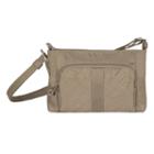 Travelon Anti-theft Signature East West Slim Bag, Adult Unisex, Beig/green (beig/khaki)