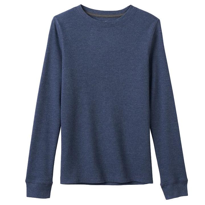 Boys 8-20 Urban Pipeline Solid Thermal Tee, Boy's, Size: Large, Blue