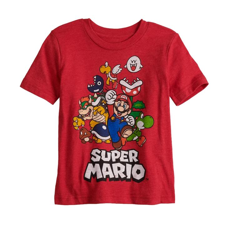 Toddler Boy Jumping Beans&reg; Super Mario Bros. Characters Graphic Tee, Size: 5t, Med Pink