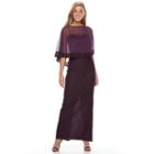 Women's 1 By 8 Sequin Popover Evening Gown, Med Red