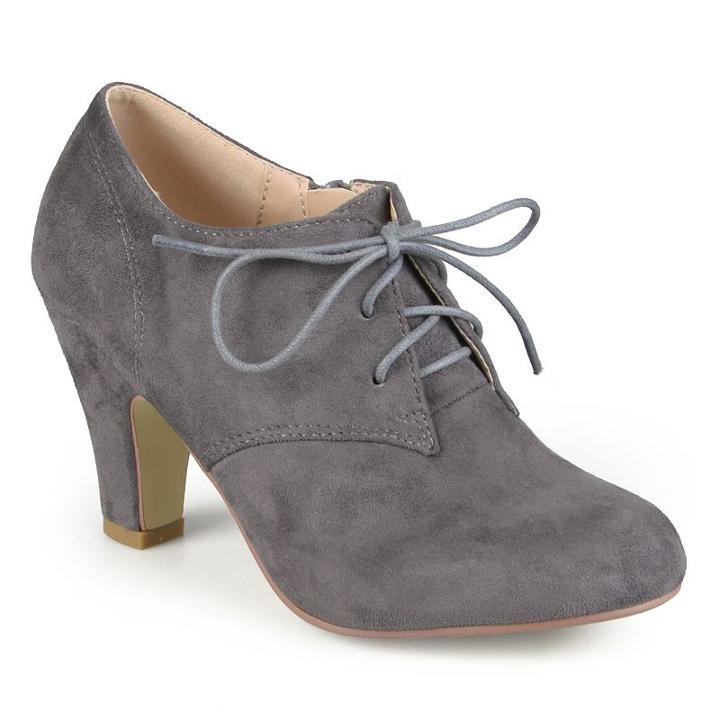 Journee Collection Leona Women's Oxford High Heels, Girl's, Size: 8, Grey