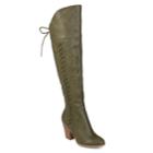 Journee Collection Spritz Women's Over-the-knee Boots, Size: Medium (8.5), Dark Green