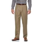 Big & Tall Croft & Barrow&reg; Essential Classic-fit Pleated Dress Pants, Men's, Size: 40x36, Brown