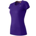 Women's New Balance Accelerate Scoopneck Running Tee, Size: Xl, Purple Oth