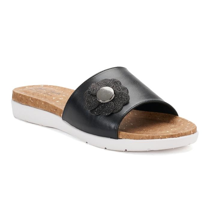 Soft Style By Hush Puppies Laurie Women's Slide Sandals, Size: Medium (6.5), Black