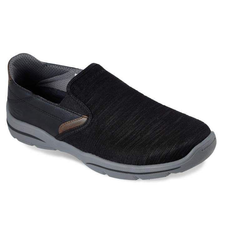 Skechers Relaxed Fit Harper Merson Men's Loafers, Size: 10.5, Grey (charcoal)