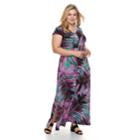 Plus Size Dana Buchman Shirred Maxi Dress, Women's, Size: 2xl, Lt Purple