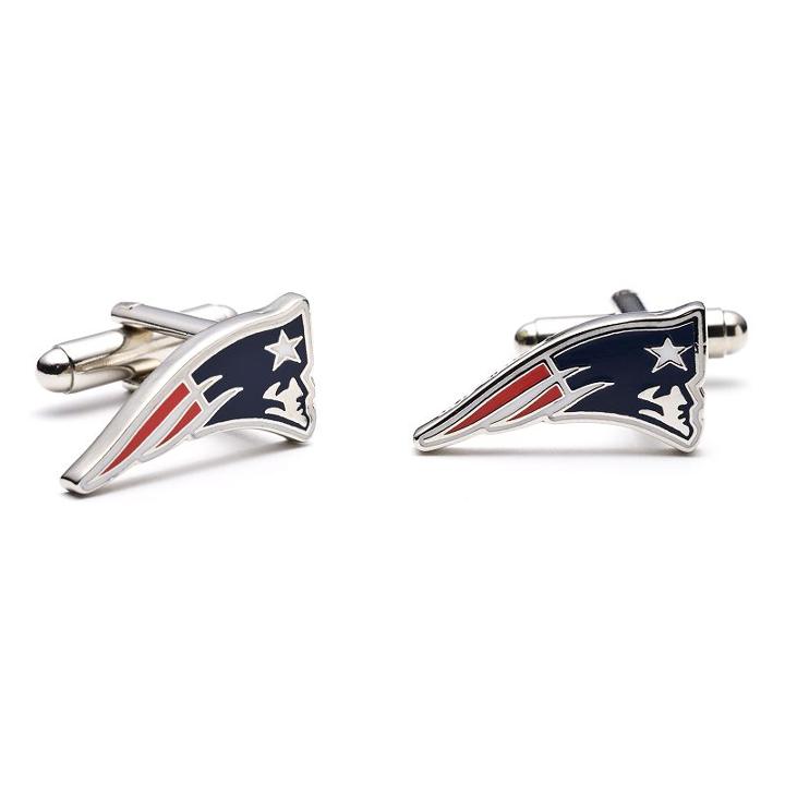 New England Patriots Cuff Links, Men's, Blue