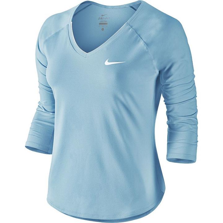 Women's Nike Court Pure Tennis Top, Size: Large, Blue Other