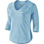 Women's Nike Court Pure Tennis Top, Size: Large, Blue Other