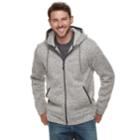 Men's Zeroxposur Stowe Sweater Fleece Hooded Jacket, Size: Medium, Med Grey