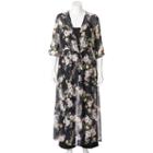 Juniors' Plus Size Love, Fire Floral Long Kimono, Girl's, Size: 3xl, Ovrfl Oth