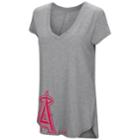 Women's Under Armour Los Angeles Angels Of Anaheim Pride Hem Graphic Tee, Size: Regular, Med Grey