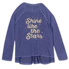 Girls 7-16 Harper & Elliott Hatchi Raglan Graphic Tee, Size: Medium, Blue (navy)