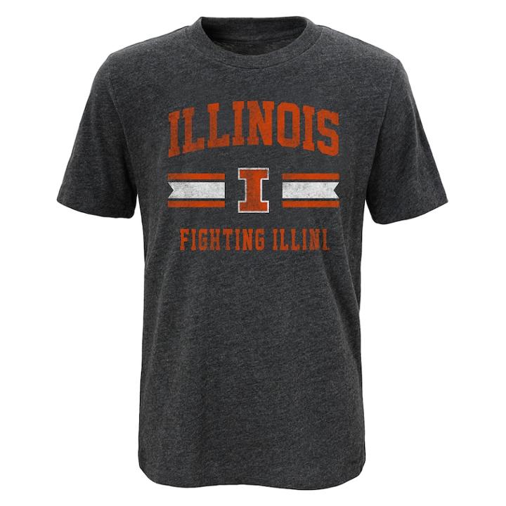 Boys 4-18 Illinois Fighting Illini Player Pride Tee, Size: 6-7, Grey