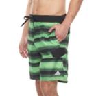 Men's Adidas Tech Striped Microfiber E-board Shorts, Size: Small, Green