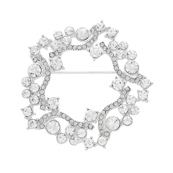 Dana Buchman Wreath Pin, Women's, Silver