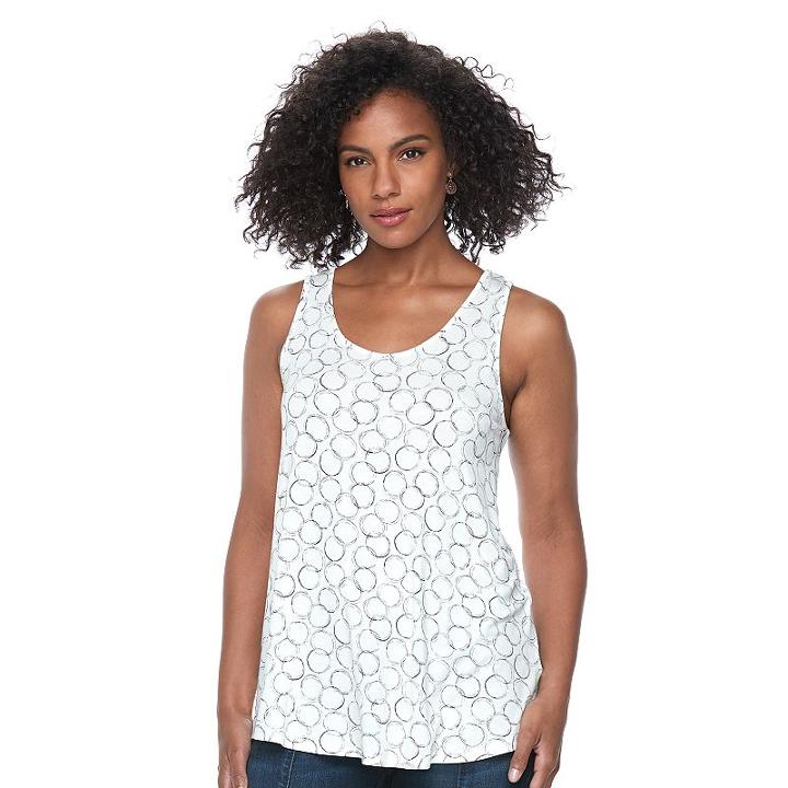 Women's Apt. 9&reg; Strappy Tank, Size: Xl, Natural