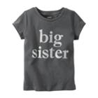 Girls 4-8 Carter's Short Sleeve Jersey Graphic Tee, Size: 5, Grey
