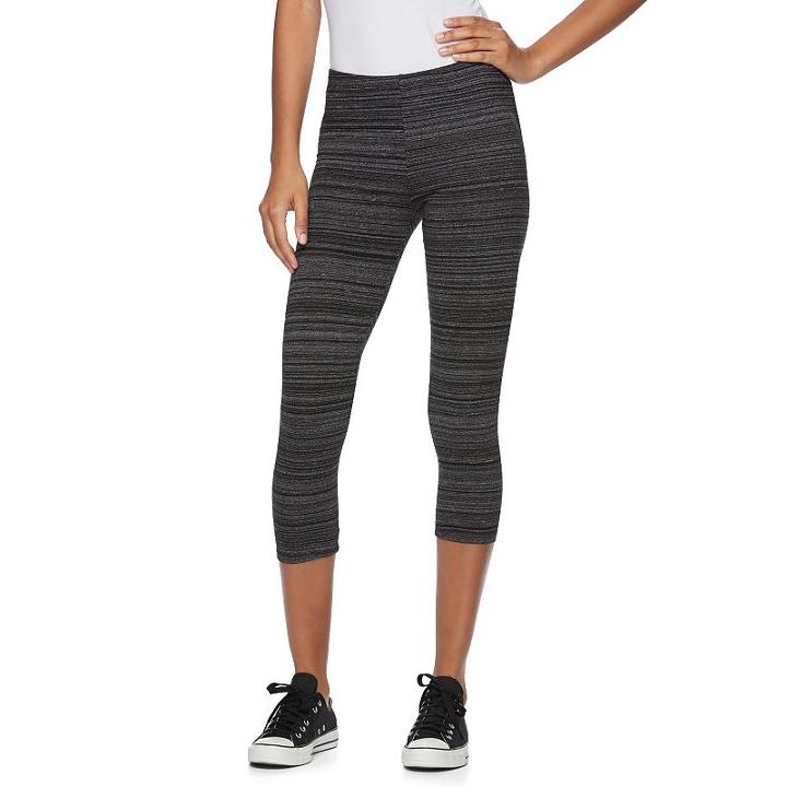 Juniors' So&reg; Capri Leggings, Girl's, Size: Xl, Oxford