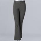 Petite Simply Vera Vera Wang High-waisted Bootcut Ponte Pants, Women's, Size: Xs Petite, Light Grey