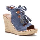 So&reg; Drift Women's Wedge Sandals, Girl's, Size: Medium (8), Blue