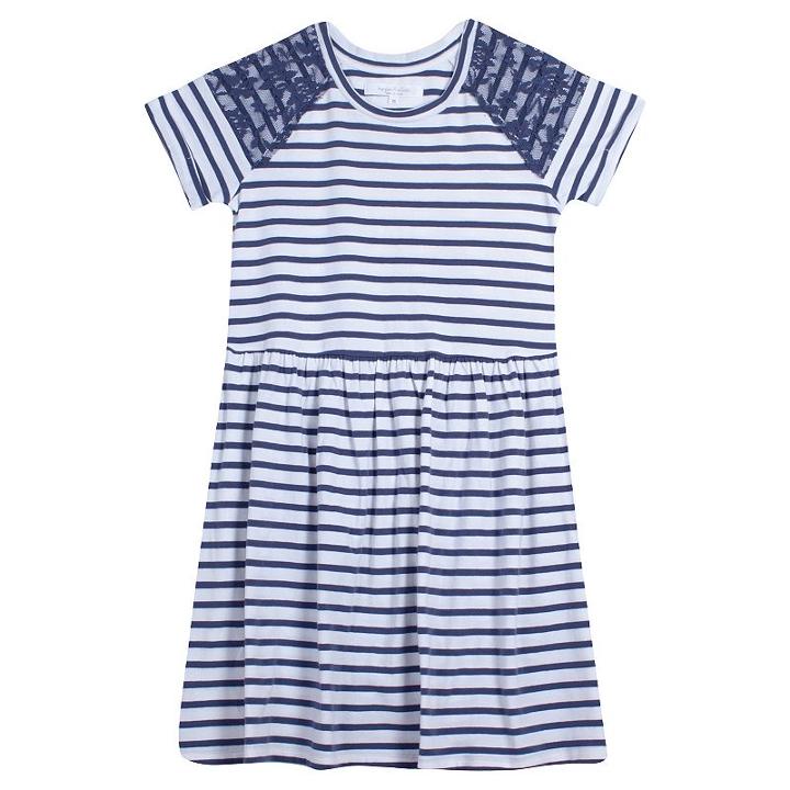 Girls Plus Size Harper & Elliott Lace Skater Dress, Girl's, Size: Xxl Plus, Blue Other