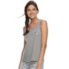 Women's Apt. 9&reg; Bridal Graphic Tank, Size: Xl, Med Grey