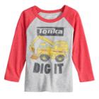 Toddler Boy Jumping Beans&reg; Tonka Dig It Raglan Graphic Tee, Size: 2t, Med Grey