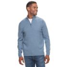 Men's Croft & Barrow&reg; Quarter-zip Sweater, Size: Small, Med Blue