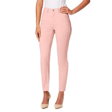 Women's Miracle Jean Faith Slimming Stretch Ankle Jeans, Size: 10, Med Pink