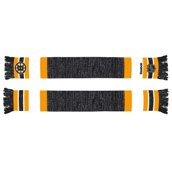 Reebok Boston Bruins Jacquard Scarf, Men's, Multicolor