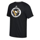 Men's Adidas Pittsburgh Penguins Practice Tee, Size: Small, Black