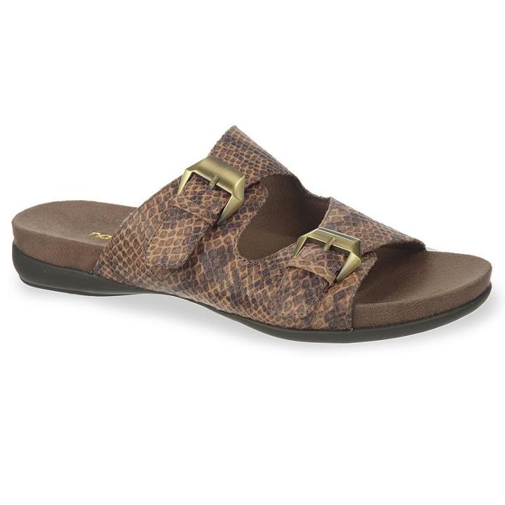 Naturalsoul By Naturalizer Atone Women's Double-strap Slide Sandals, Size: Medium (5), Dark Brown