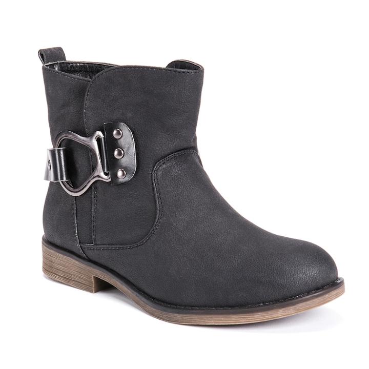 Muk Luks Hayden Women's Water-resistant Ankle Boots, Size: 8, Black