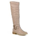 Journee Collection Charming Women's Tall Boots, Girl's, Size: Medium (6), White