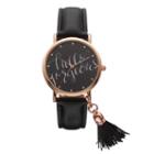 Women's Hello Gorgeous Tassel Watch, Size: Medium, Black