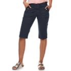 Petite Sonoma Goods For Life&trade; Poplin Skimmer Capris, Women's, Size: 6 Petite, Dark Blue