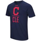 Men's Under Armour Cleveland Indians Slash Tee, Size: Medium, Blue (navy)