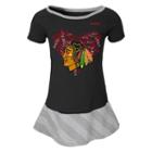 Girls 4-6x Reebok Chicago Blackhawks Fancie Dress, Girl's, Size: L (6x), Red