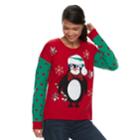 Women's Embellished Christmas Sweater, Size: Xl, Red