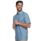 Men's Haggar Regular-fit Patio Polo, Size: Small, Brown Over