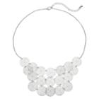 Filigree Disc Cascade Necklace, Women's, Silver